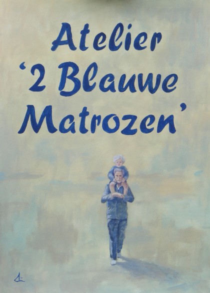 poster 2 blauwe matrozen
