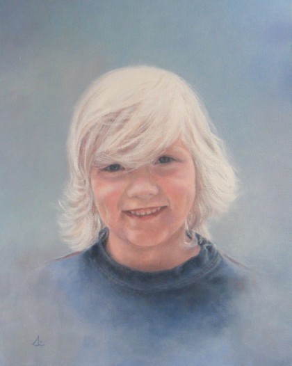 jongensportret 40 x 50 cm olieverf