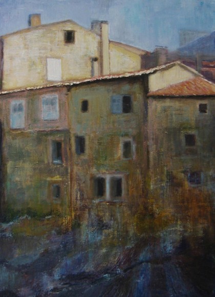 vaison la Romaine acrylverf 40 x 50 cm