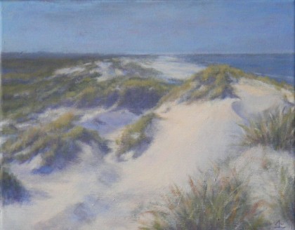 kustlijn acrylverf 24 x 30 cm