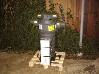 Wateropslagtank plaatsen