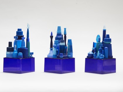 Carolien Adriaansche Mini Metropolis blauw