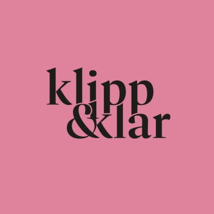 Logo ontwerp klipp und klar variatie pink