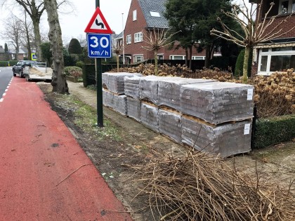 Tuinaanleg en sierbestrating in Huizen