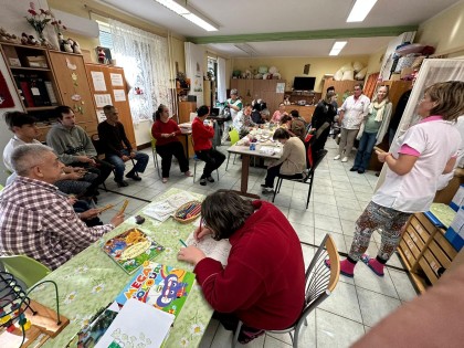 Beelden van de gehandicapten instelling Fenyves Otthon in Hongarije