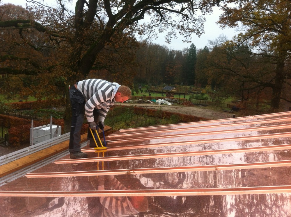 Koperen dak in Hilversum