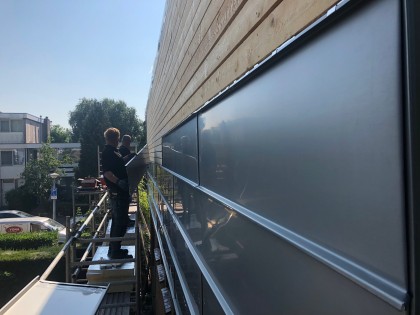 Zinken gevel in Amsterdam