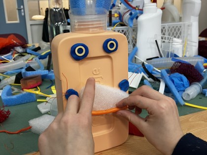 Workshop with waste (from Sophia Children's Hospital)