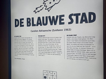 Blauwe Stad,  tekst door Tesse Nieuwdam 10 jaar