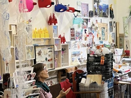 My studio during open studio days 2023