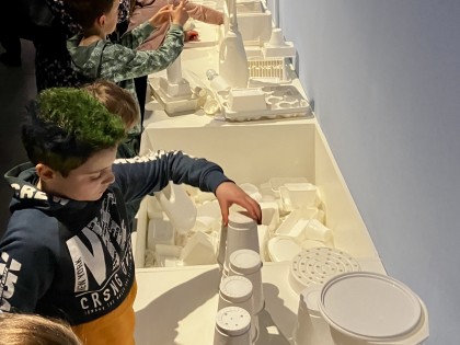 Carolien Adriaansche Children's Biennial - build your own with white plastic waste