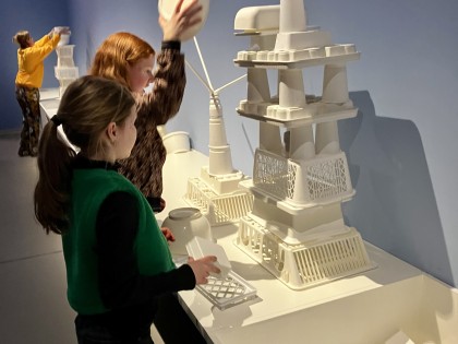 Carolien Adriaansche Children's Biennial - build your own with white plastic waste