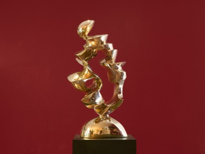 Modern Art polished bronze Sculpture 1C