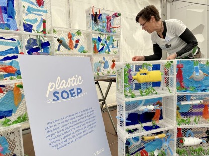 De Afvaljuf - Vlaamse Waterweg - Plastic Soep - Workshop en kunstwerk
