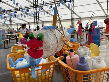 De Afvaljuf - Vlaamse Waterweg - Plastic Soep - Workshop en kunstwerk