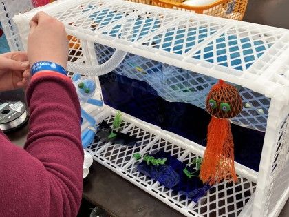 De Afvaljuf - Vlaamse Waterweg - Plastic Soep - Workshop en kunstwerk