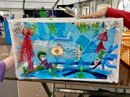 De Afvaljuf - Vlaamse Waterweg - Plastic Soep - Workshop en kunstwerk