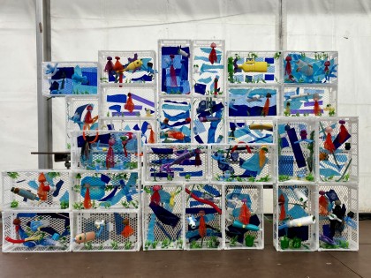 De Afvaljuf - Vlaamse Waterweg - Plastic Soep - Workshop en kunstwerk