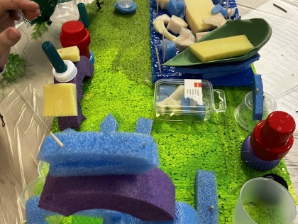 De Afvaljuf - Workshop Maquette van (plastic) afval