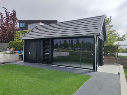 Trendhout zadeldak modern