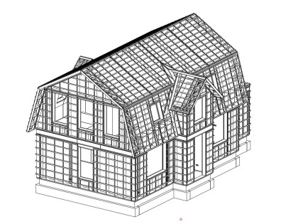 3D draadmodel_Oeverwalweg