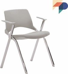 a140-30-4-poots-kunststof-design-stoel-met-gestoffeerde-zitting-en-armleggers-verticaal-stapelbaar