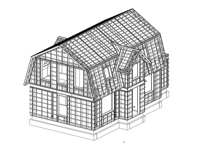 3D draadmodel_Oeverwalweg