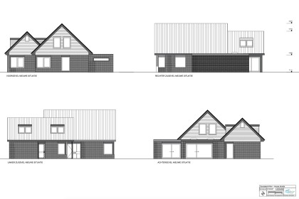 Gevelaanzichten_nieuwe situatie uitbouw De Bilt