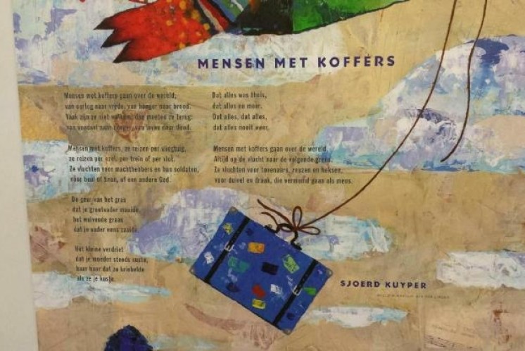 Mensen met koffers