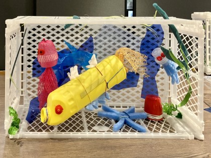 Superjuffie en De Afvaljuf in actie