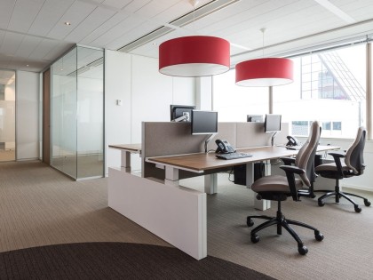 Kantoorproject Lampenkappen Velde Groep Den Bosch