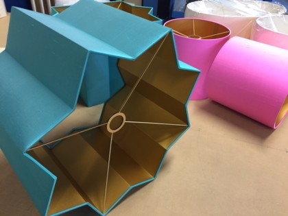 Lampenkap Stervorm, zijde stof