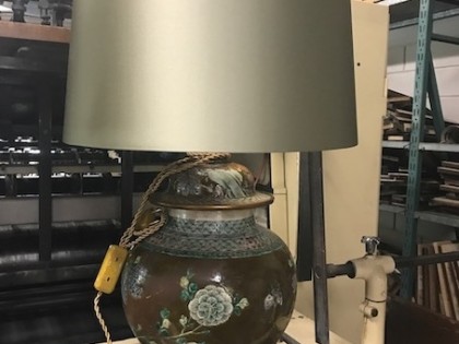 Antiek met nieuwe lampenkap