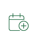 Icoon afspraak maken.