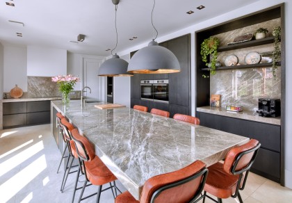 handgemaakte keuken en interieur in villa Eemnes4