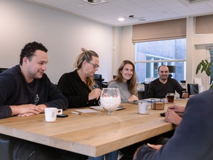 Werkbespreking op maandagochtend