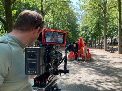 Carolien Adriaansche - Opname tv programma Binnenste Buiten