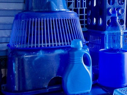 De Blauwe Stad (detail) in de Groene Afslag