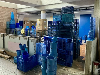 Carolien Adriaansche - opbouw De Blauwe Stad in de Groene Afslag