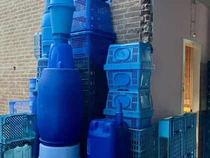 Carolien Adriaansche - opbouw De Blauwe Stad in de Groene Afslag