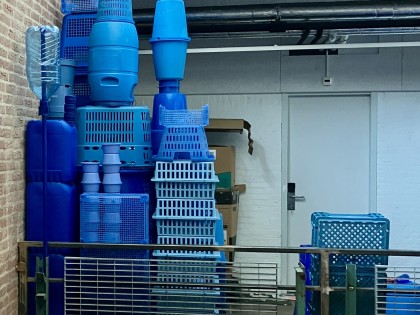 Carolien Adriaansche - opbouw De Blauwe Stad in de Groene Afslag