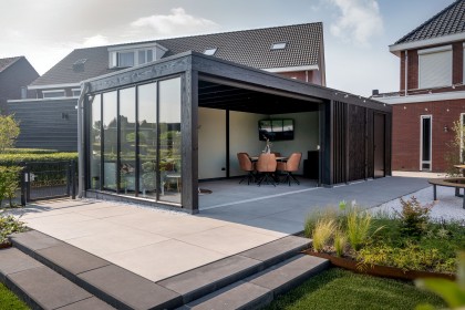 glas in overkaping modern