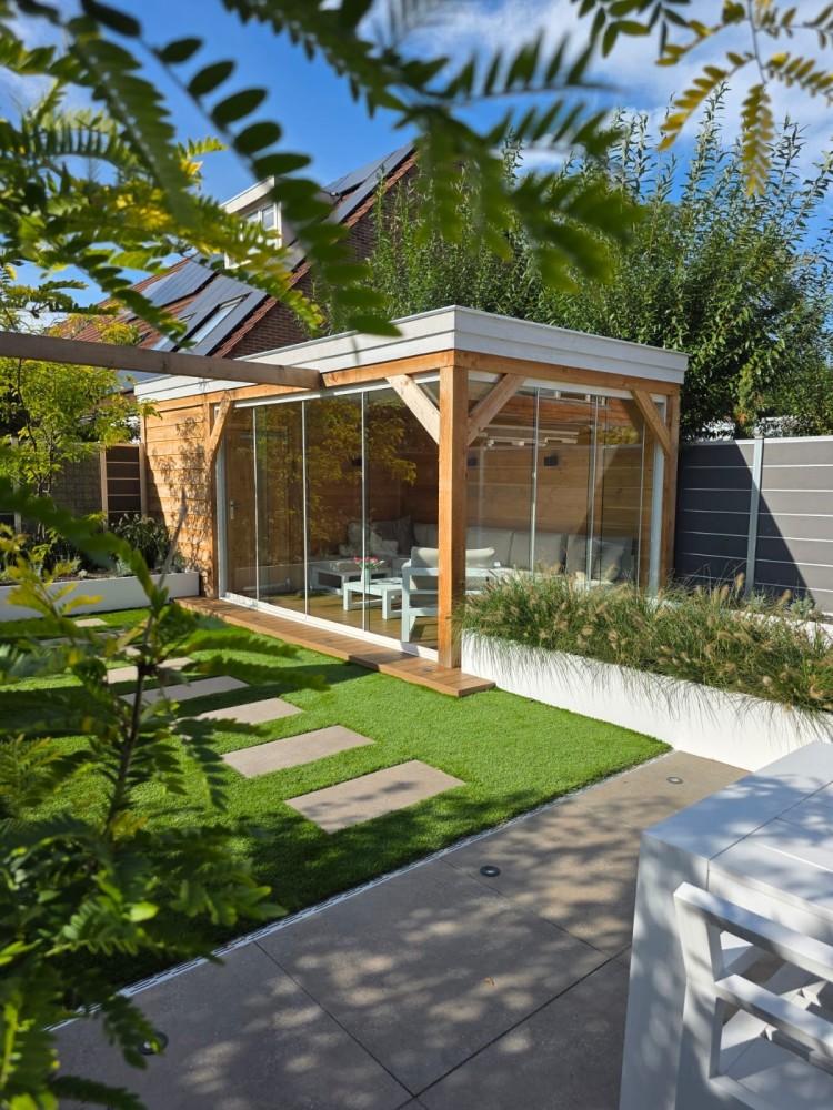 Moderne tuin Zeewolde