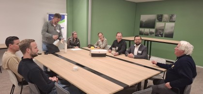 In gesprek met wethouder Van der Kleij op de Ondernemersavond