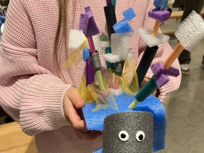 De Afvaljuf - workshop  met plastic afval