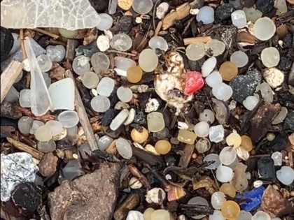 Carolien Adriaansche - Mediterranean Sea beach - nurdles