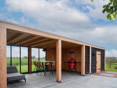 Douglas overkapping met bbq