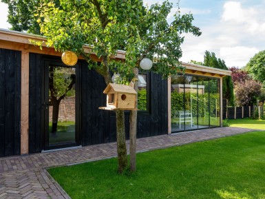 Florence trendhout met glas