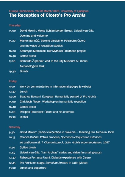 Programme Ljubljana