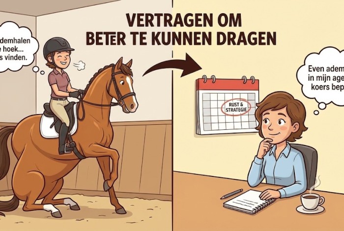 Zet jezelf soms ook heel even terug op het achterbeen...